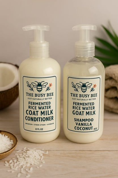 Fermented Rice Water & Goat Milk Shampoo & Conditioner