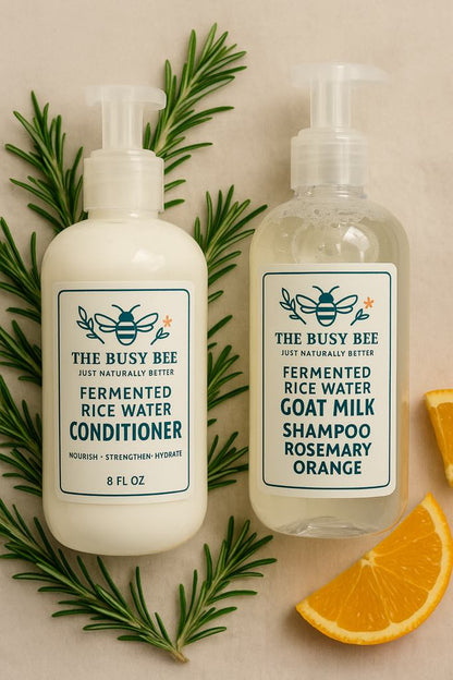 Fermented Rice Water & Goat Milk Shampoo & Conditioner